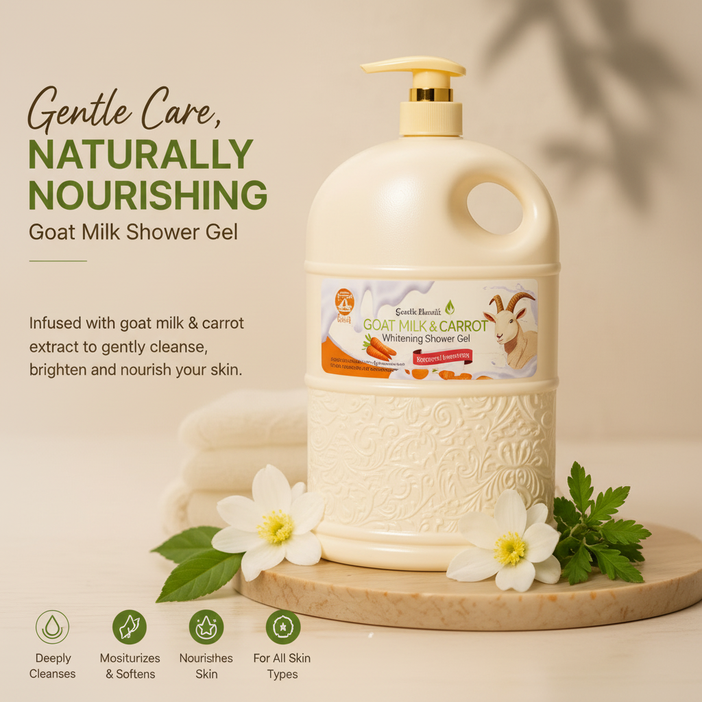 Goat milk Brightening shower gel 2liters. Free delivery within Accra if you order today. Outside Accra is payment before delivery.