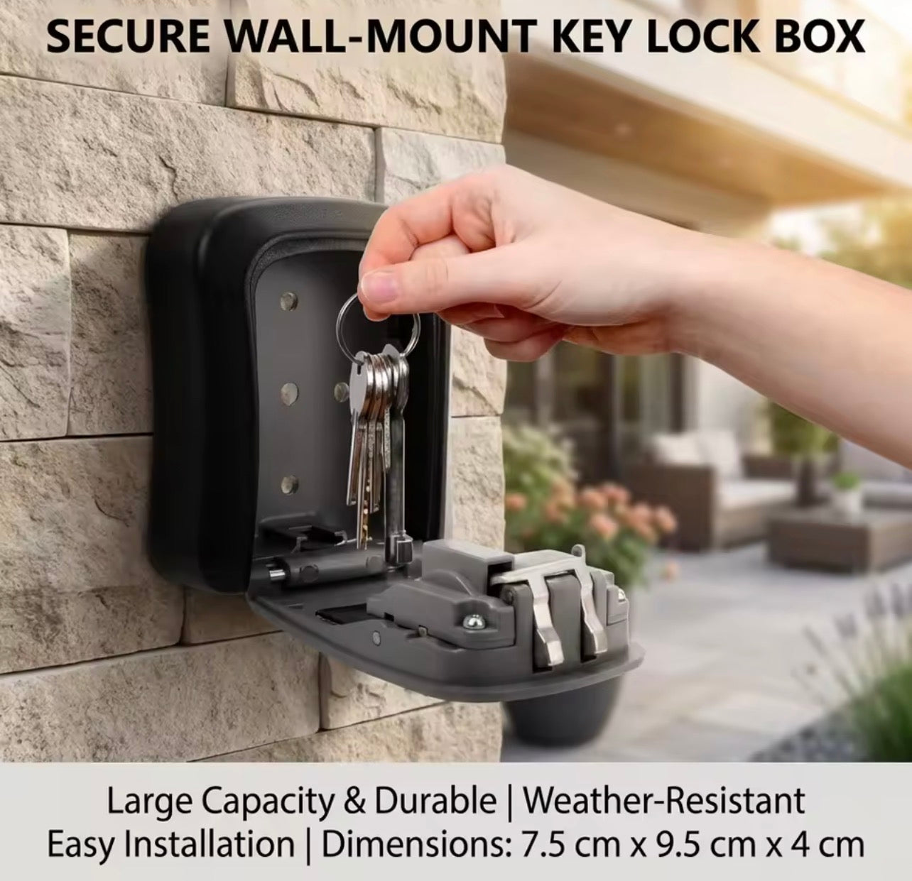Outdoor Mighty Key Safe. First 50 buyers get free casual leather Bag. Delivered before payment within Accra only.